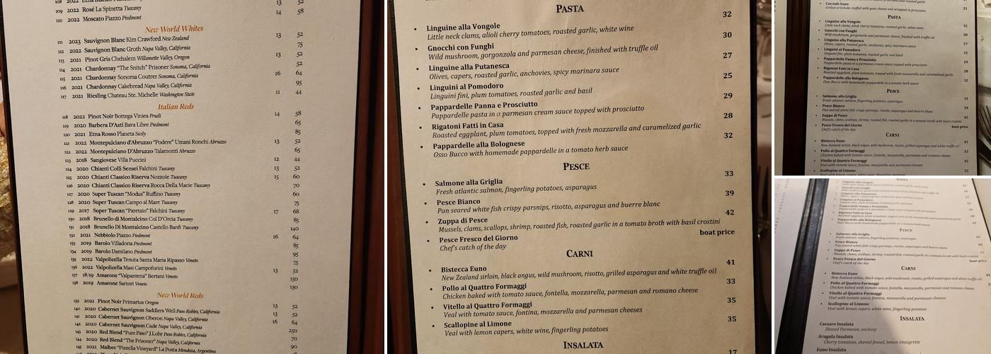 Euno Menu