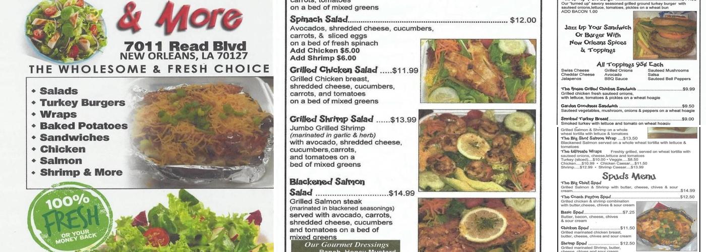 Salads Galore & More Menu