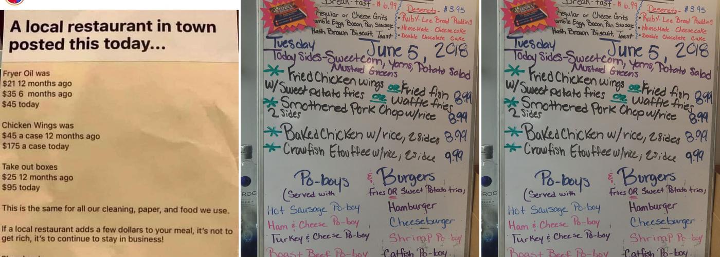 Lizzie's Restaurant Menu