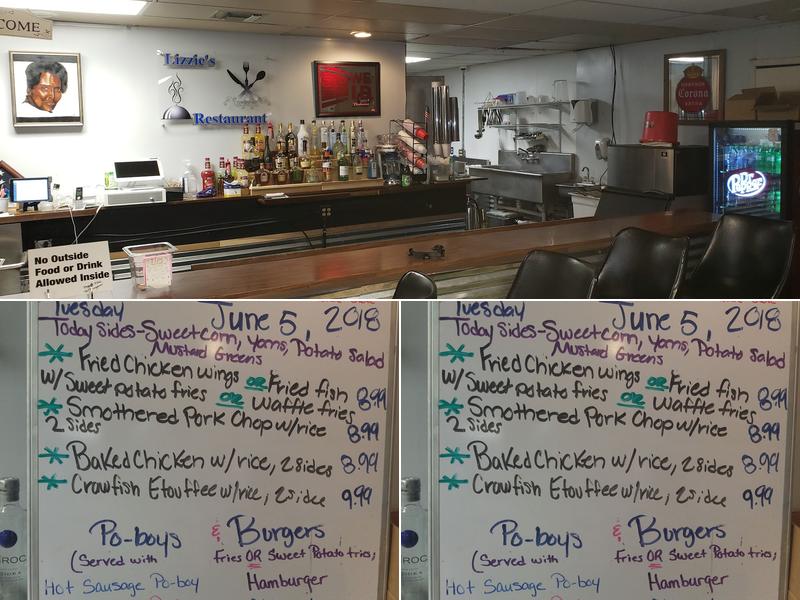 Lizzie's Restaurant Menu