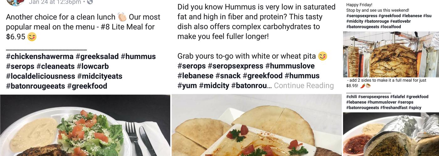 Serop's Express Main St - Downtown Menu