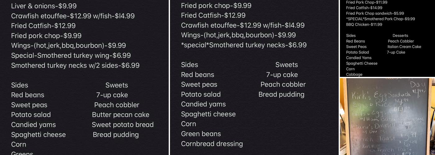 N & Out Soul Food and Catering Menu