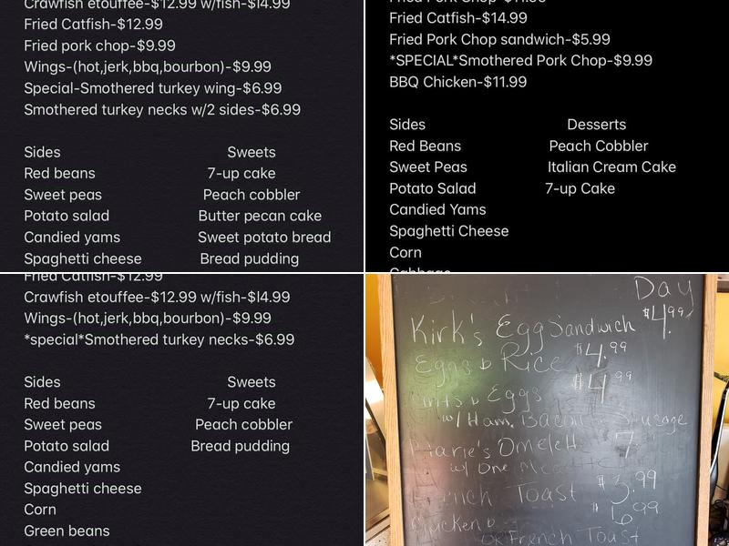 N & Out Soul Food and Catering Menu