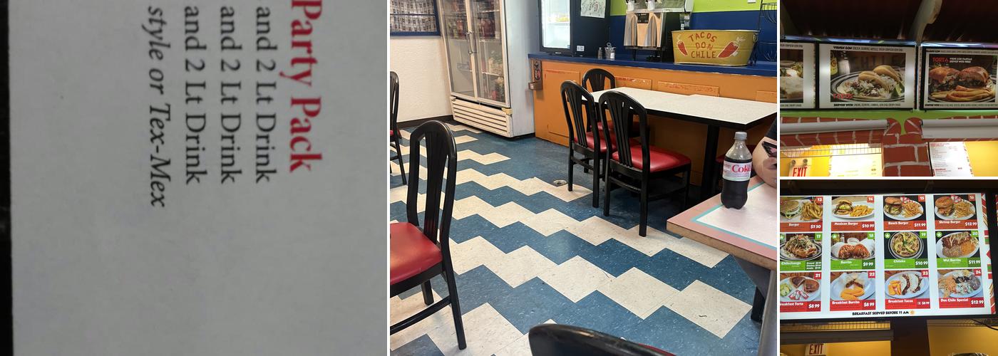 Tacos Don Chile Menu