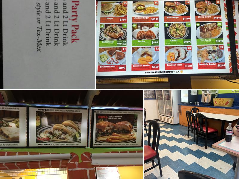 Tacos Don Chile Menu