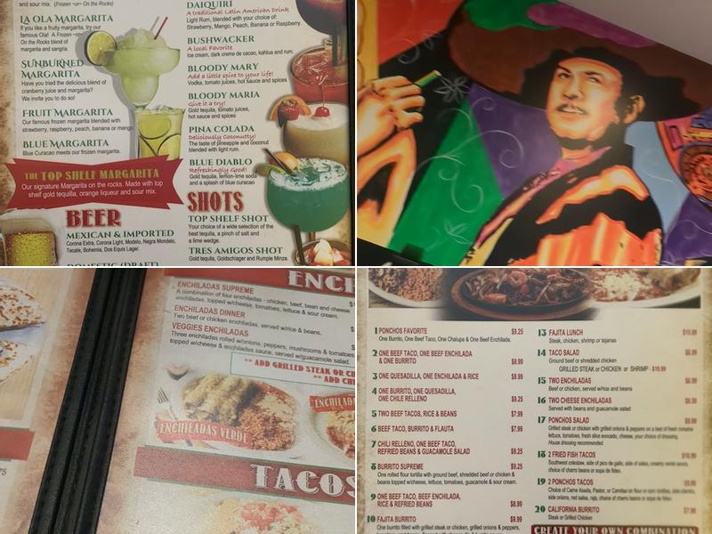 Los Ponchos Mexican Grill Sulphur La Menu