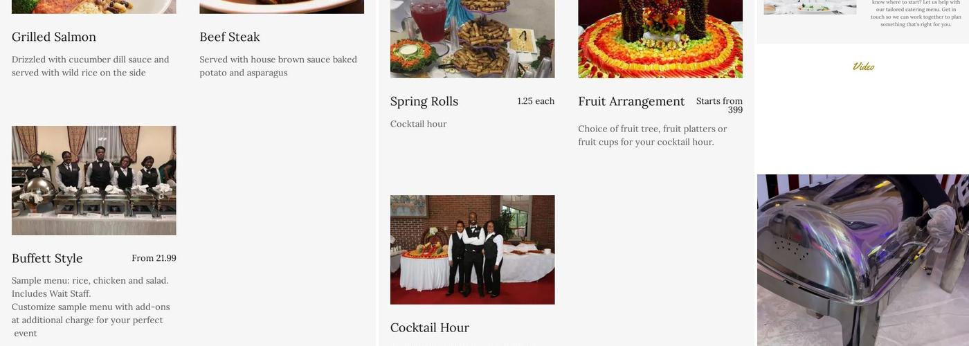 Gold Coast Catering & Restaurant Menu