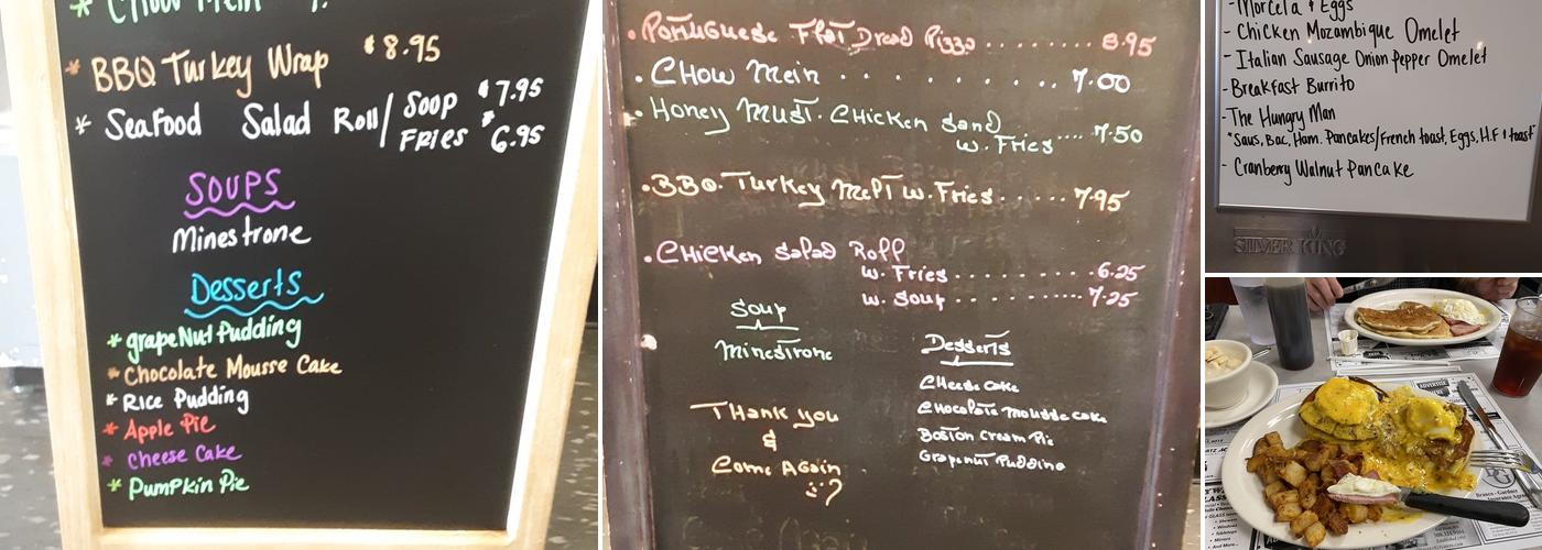 Harry's Restaurant Menu