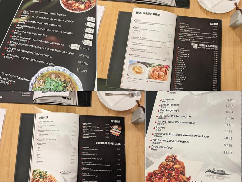 Cubist Circle Menu