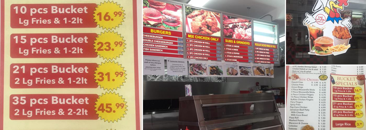 Kennedy Fried Chicken Menu