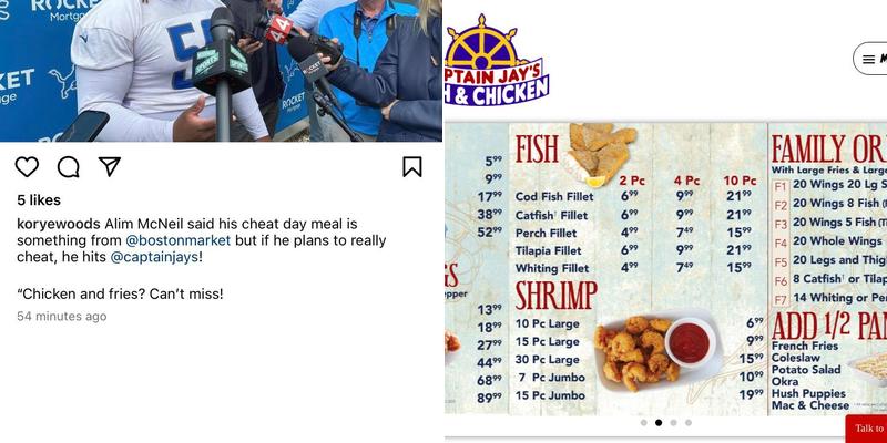 Captain Jay’s Fish and Chicken Menu