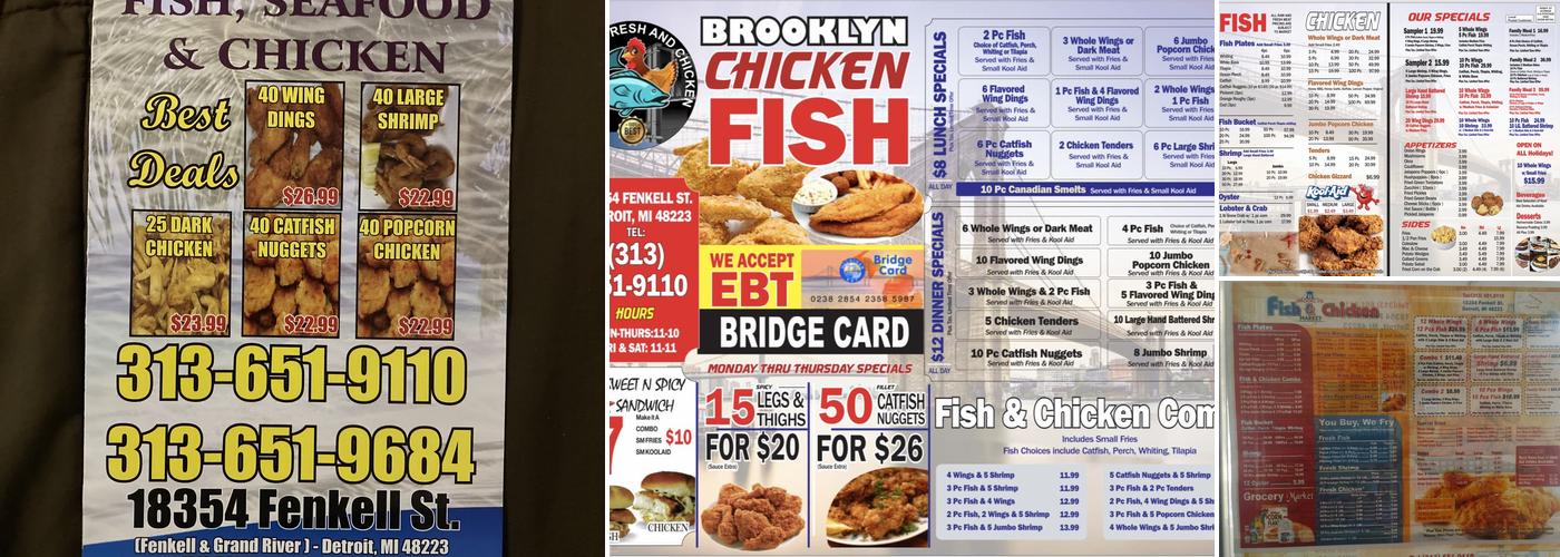 Brooklyn Fish and Chicken Menu