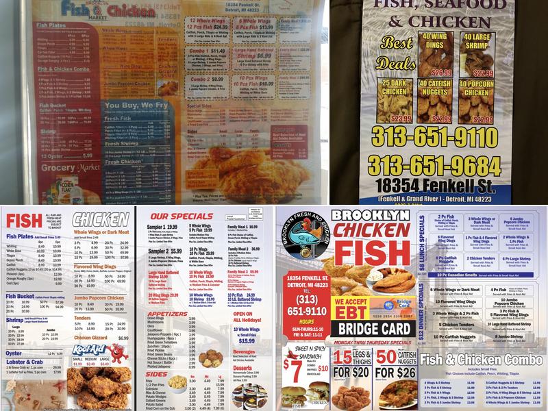 Brooklyn Fish and Chicken Menu