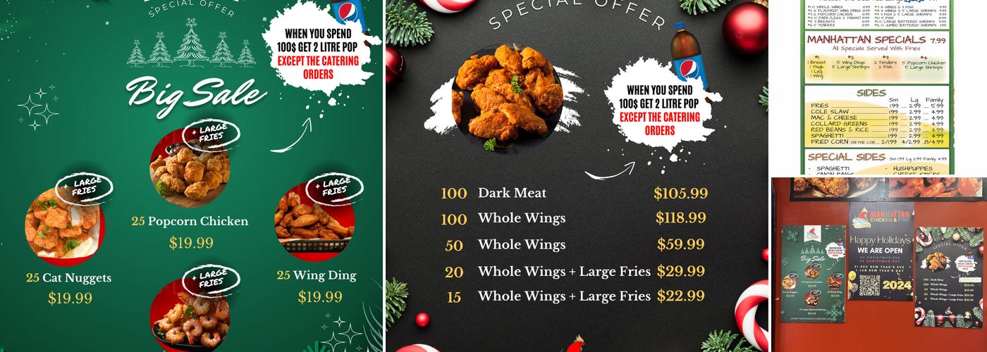 Manhattan Fish & Chicken Menu