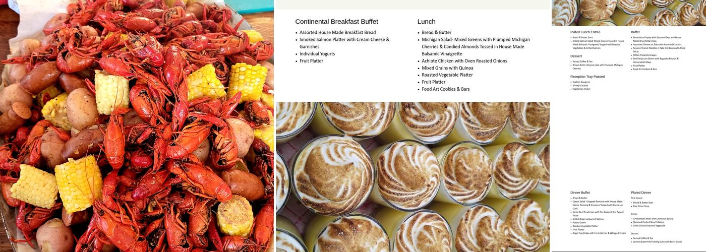 Food Art Catered Affairs Menu