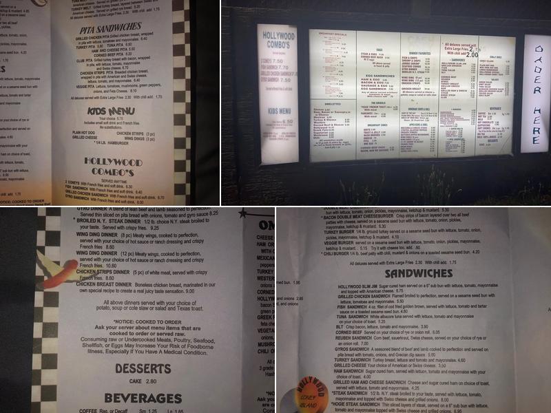 Hollywood Coney Island Menu