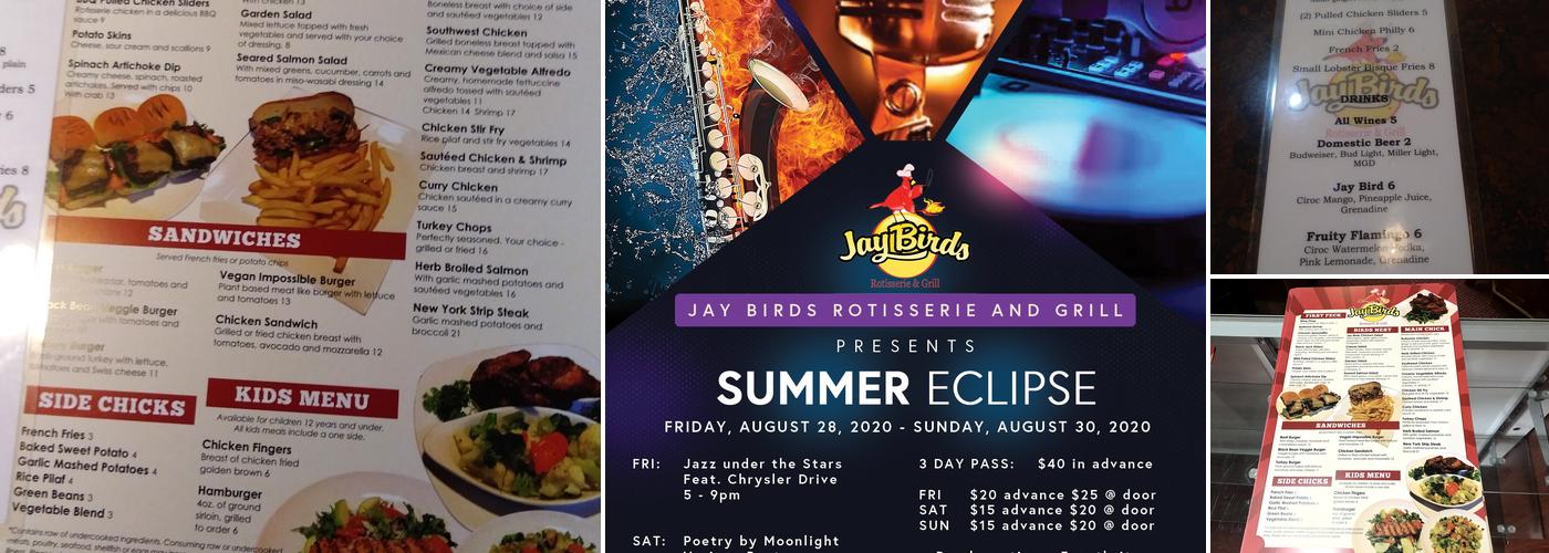 Jay Birds Bar & Grille Menu