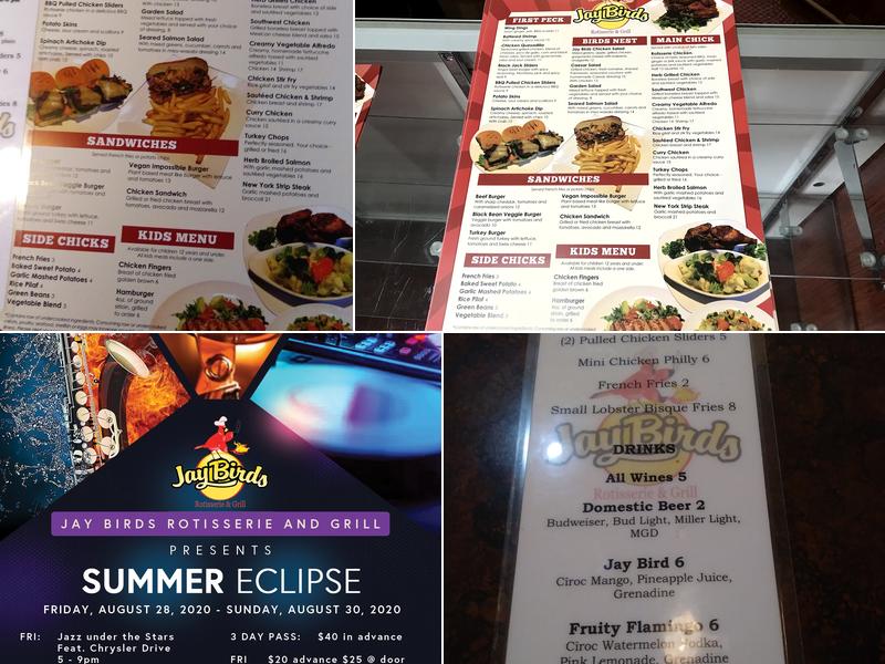 Jay Birds Bar & Grille Menu