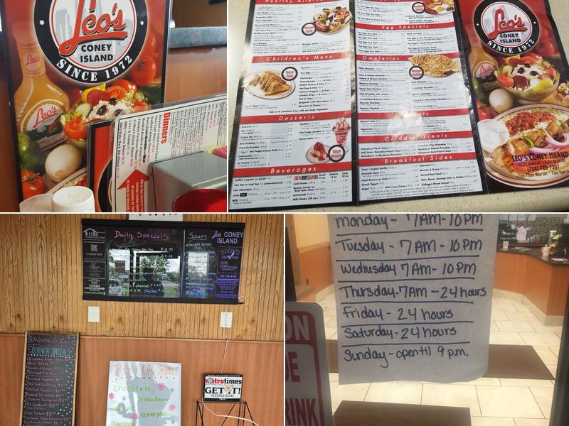 Leo's Coney Island Menu