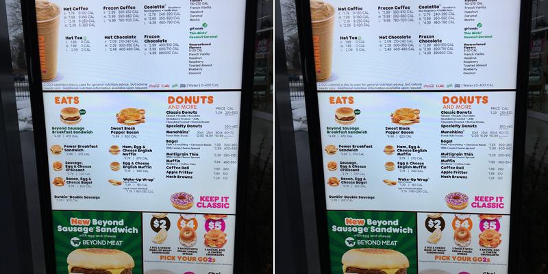Dunkin' Menu