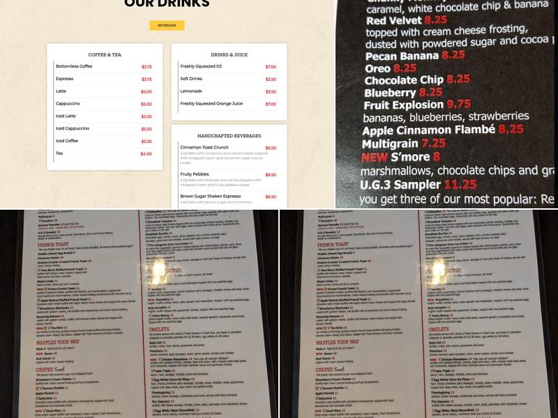 The Jagged Fork Menu