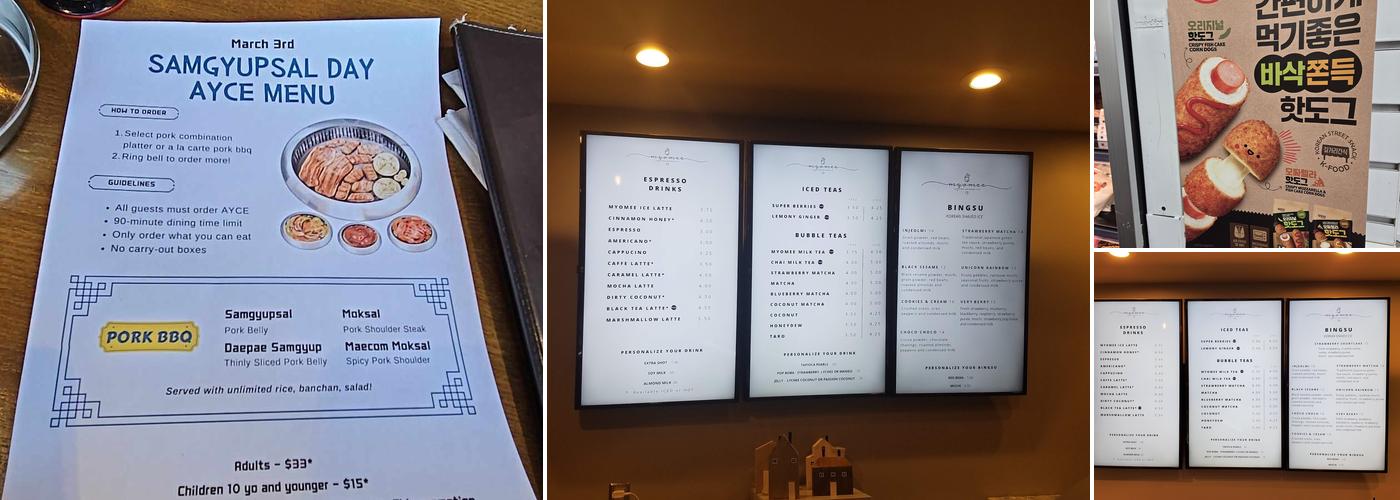 New Seoul Plaza Menu