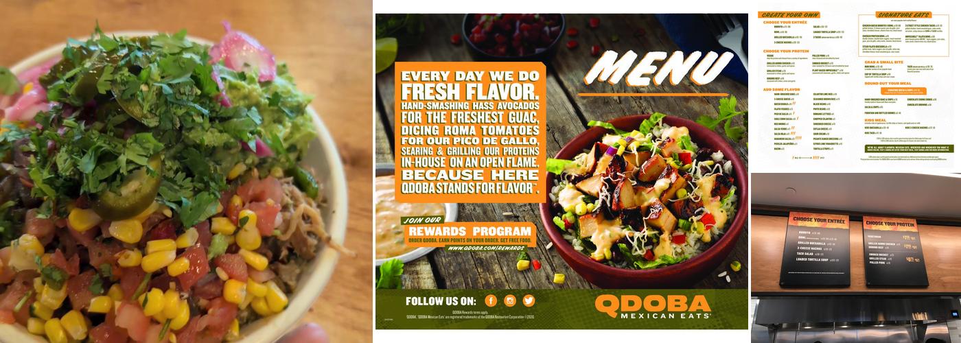 QDOBA Mexican Eats Menu