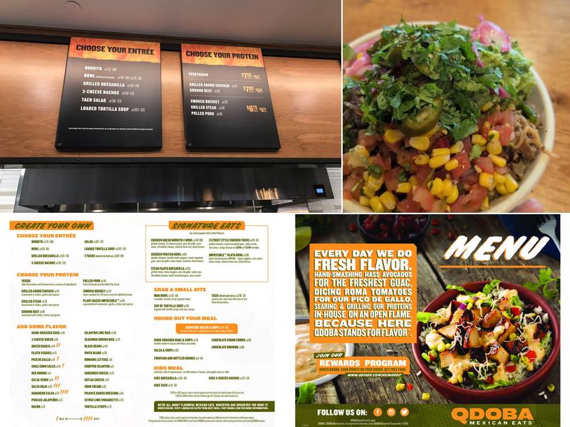 QDOBA Mexican Eats Menu
