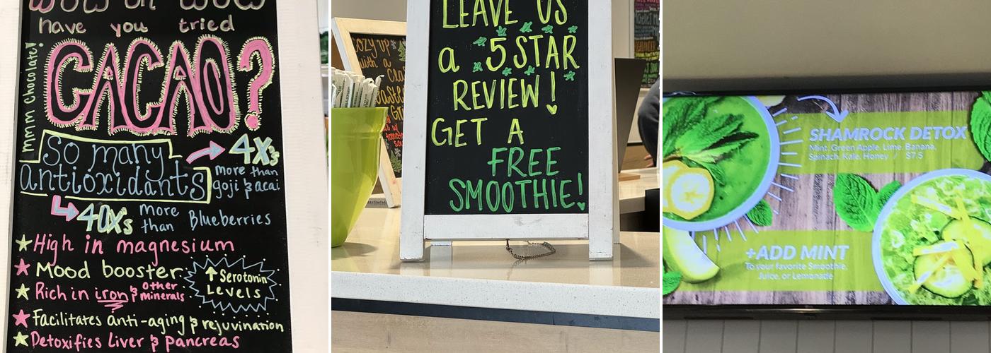 Beyond Juicery + Eatery Menu