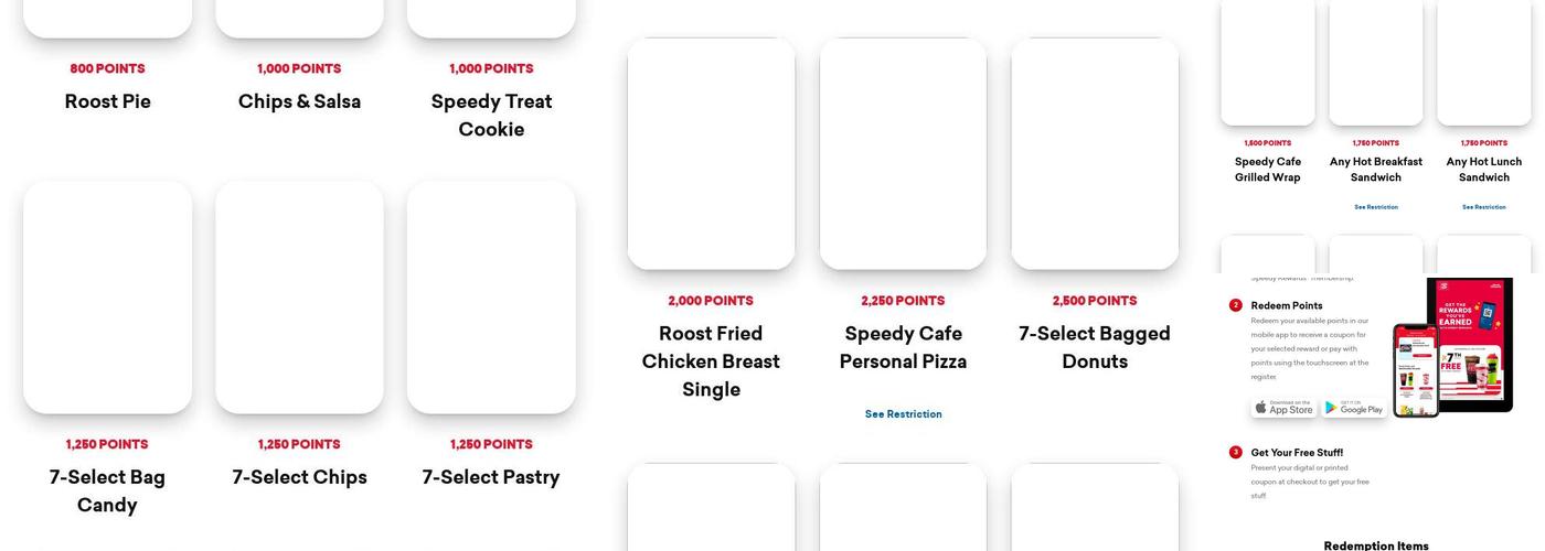 Speedway Menu