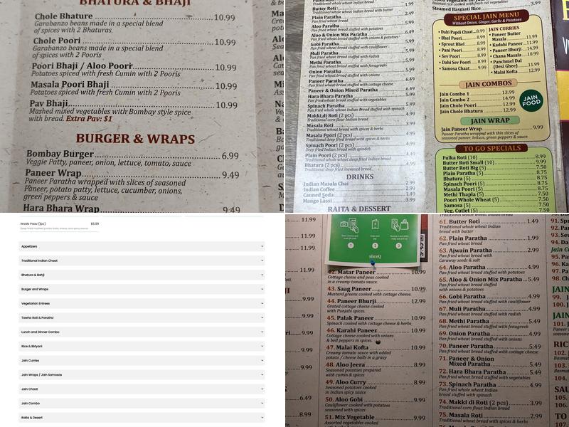 Bombay Chaat House Menu