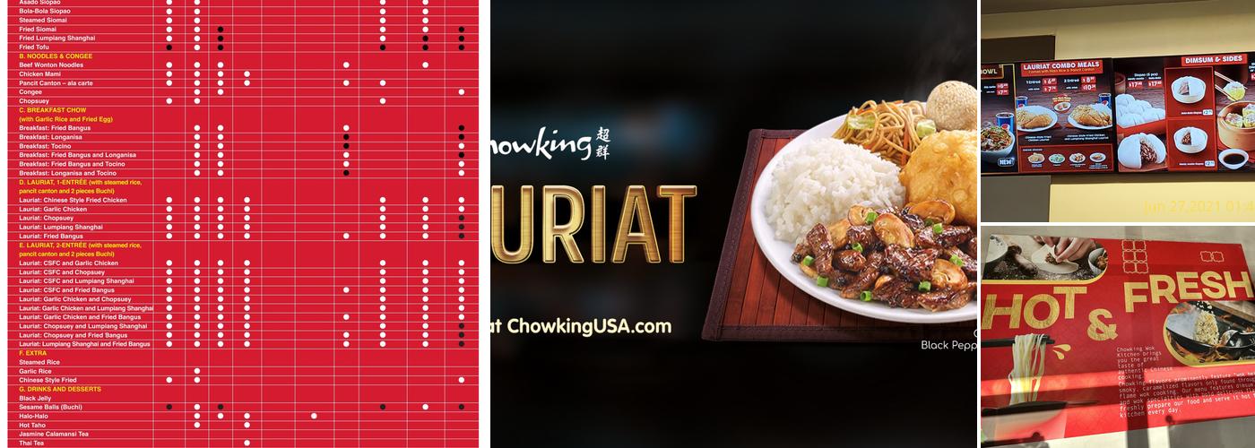 Chowking Menu