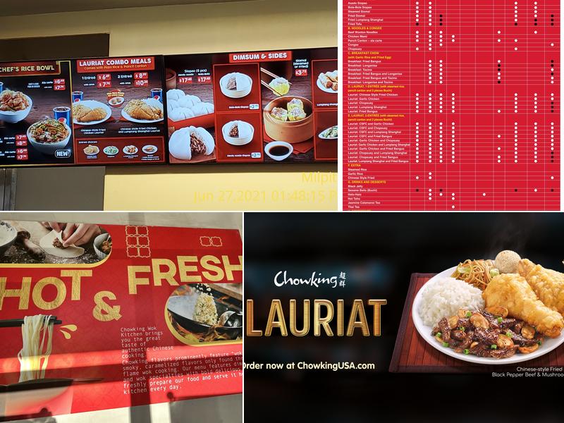 Chowking Menu