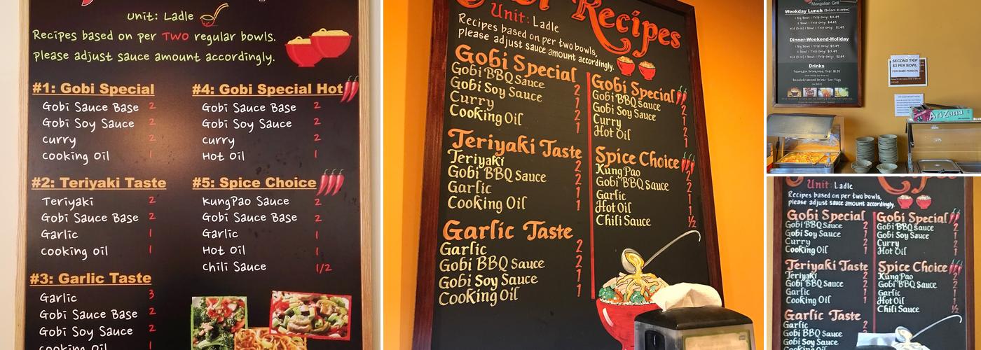 Gobi Menu