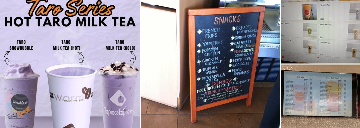 Tapioca Express Menu