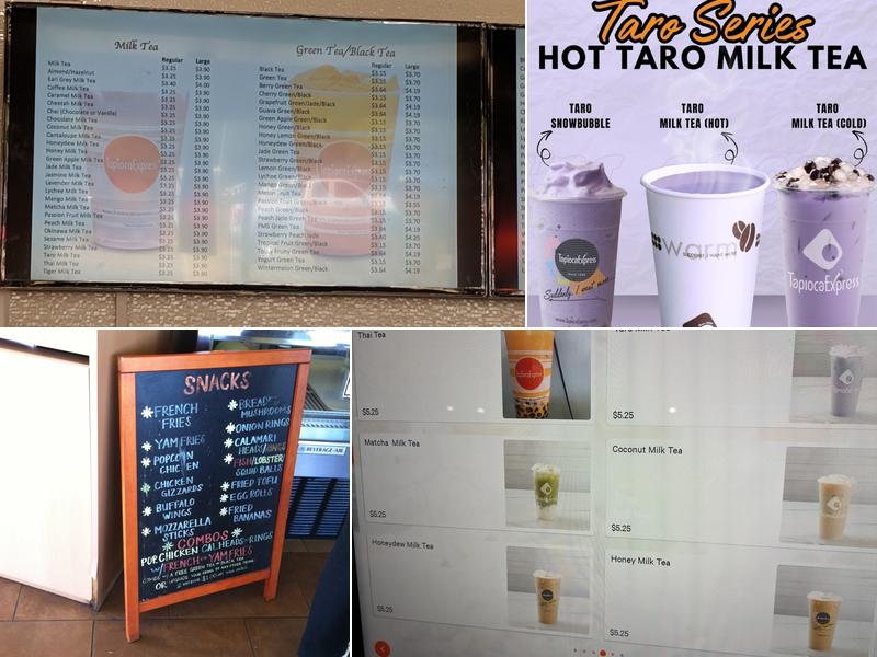 Tapioca Express Menu