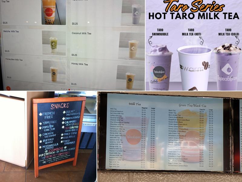 Tapioca Express Menu