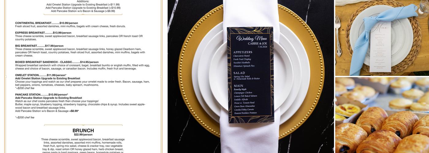 Sopranos Catering Menu