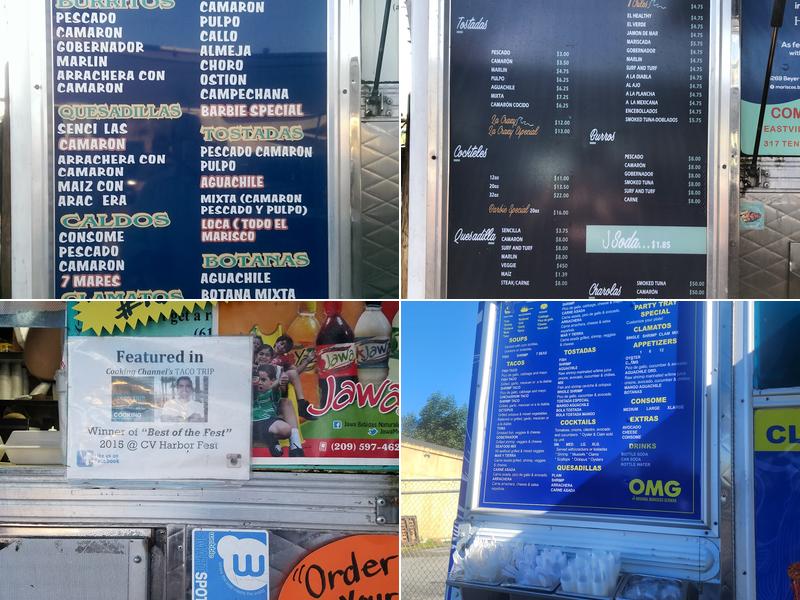 Mariscos German Menu