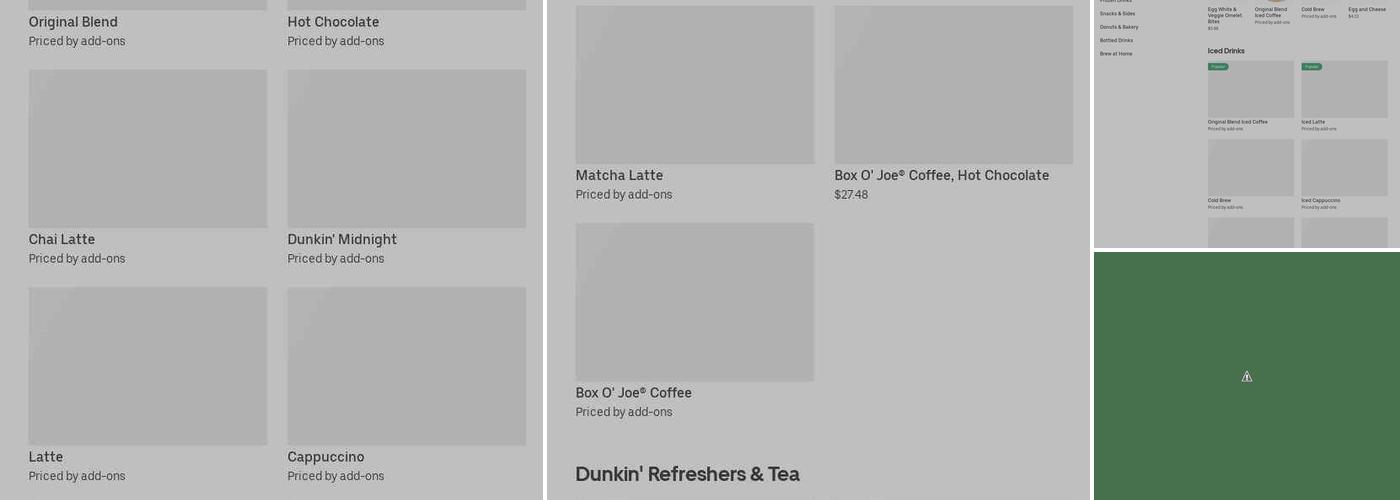 Dunkin' Menu