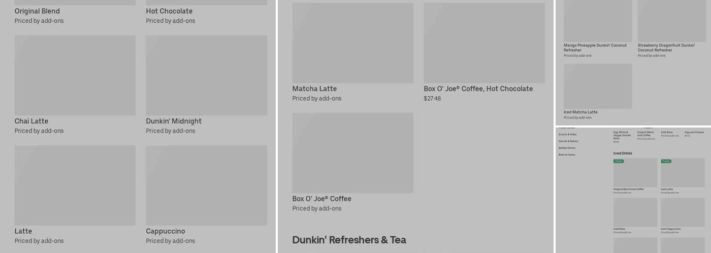 Dunkin' Menu