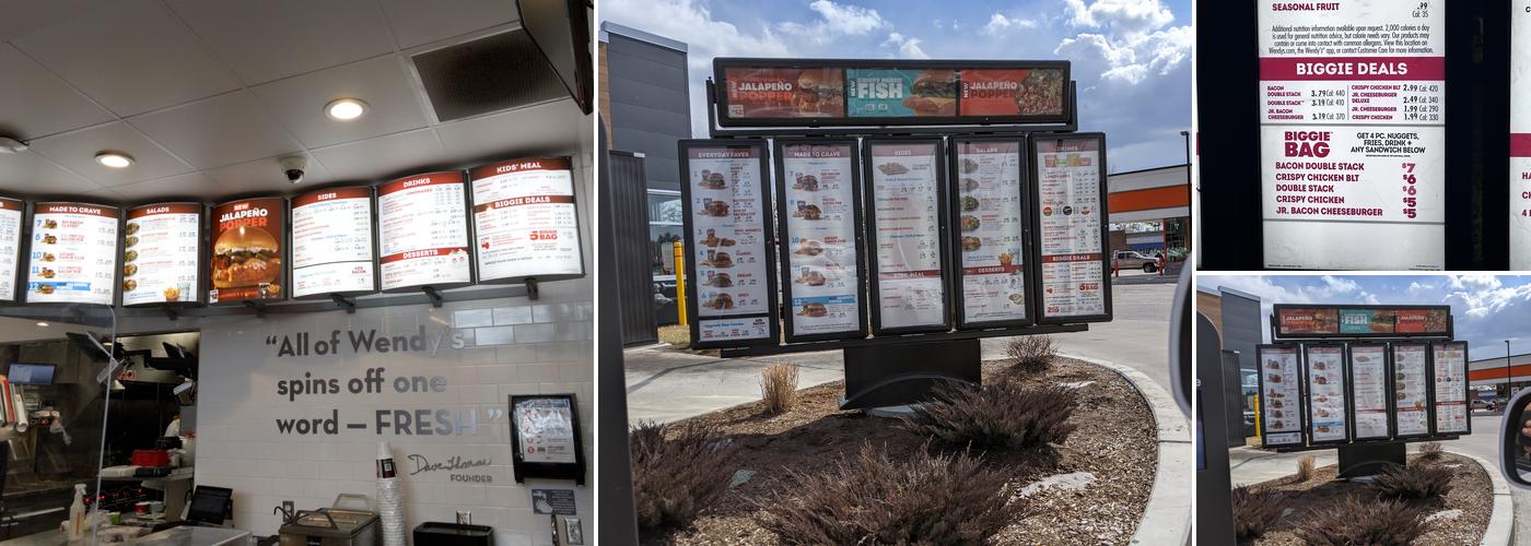 Wendy's Menu