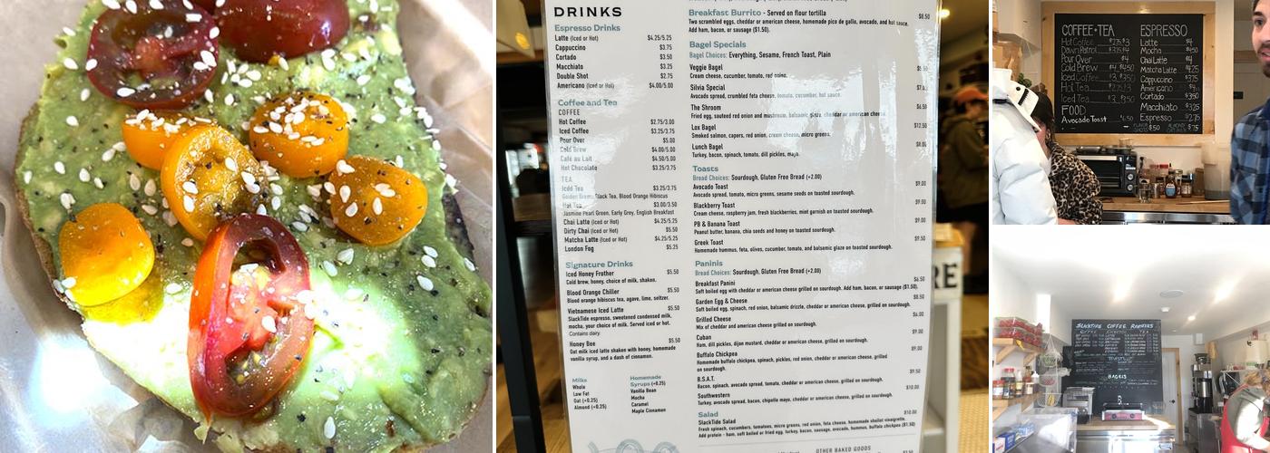 SlackTide Coffee Roasters Menu