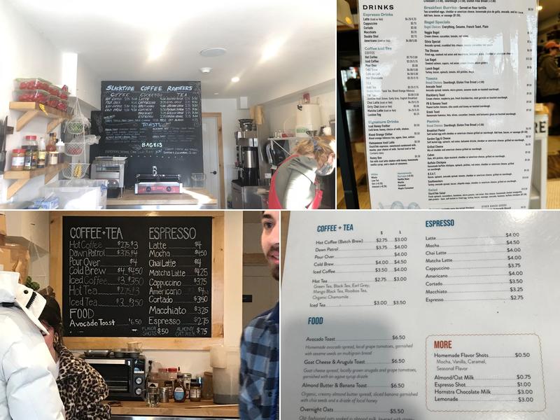 SlackTide Coffee Roasters Menu