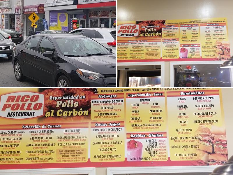 Rico Pollo Menu
