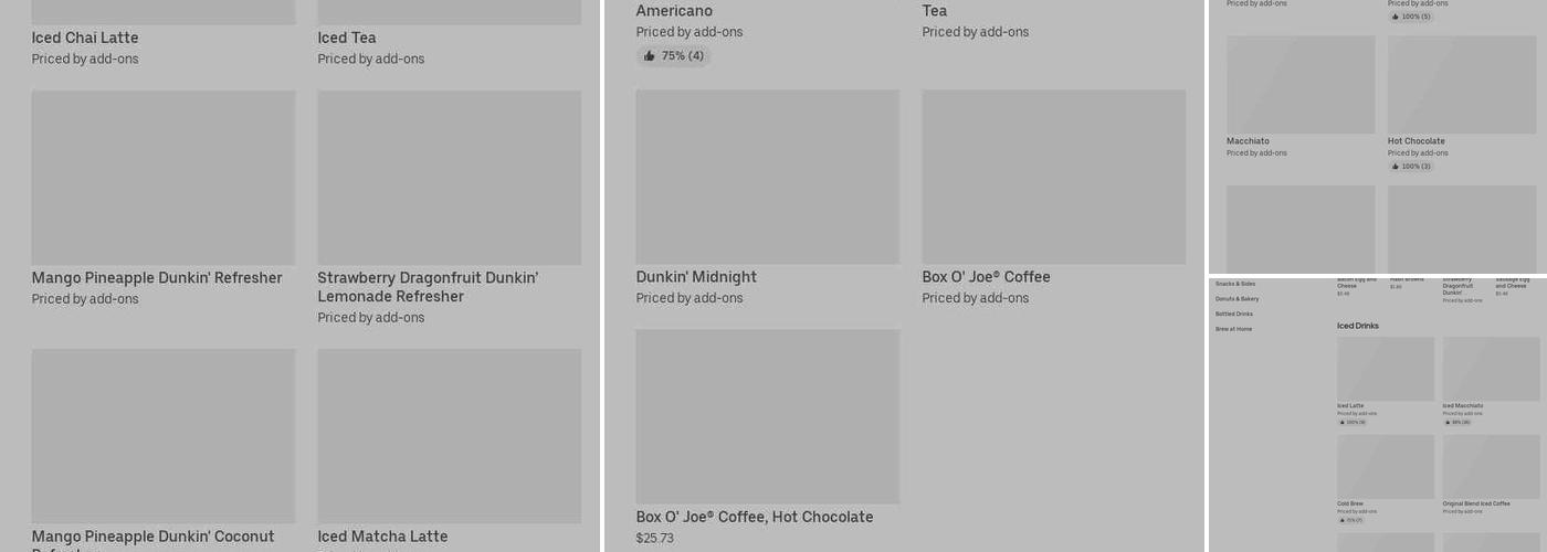 Dunkin' Menu
