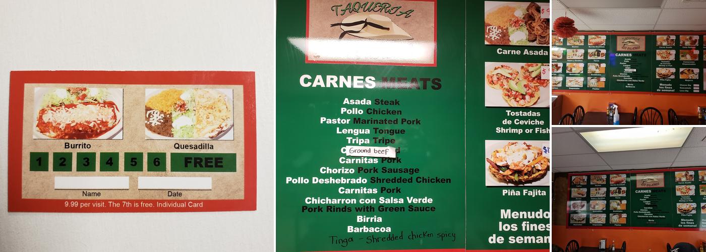 Taqueria Los Guaches Menu