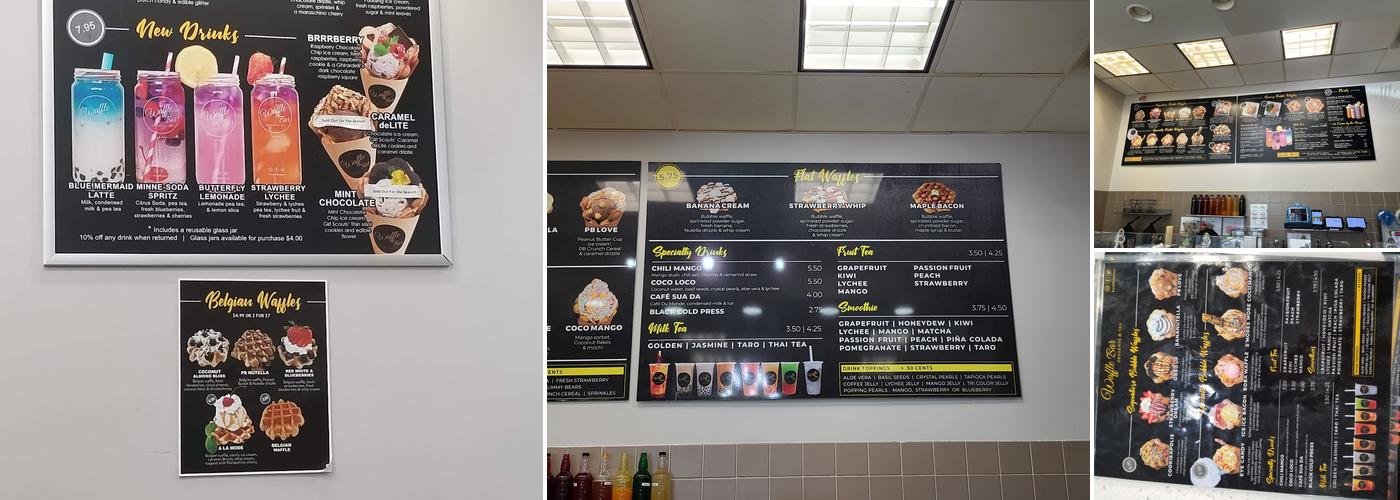Waffle Bar Menu