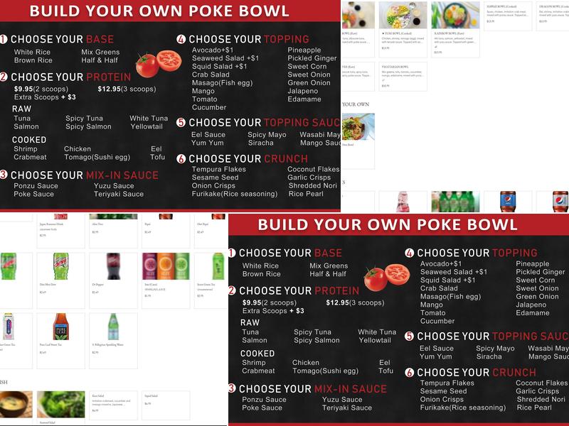 Yum! Poké Menu
