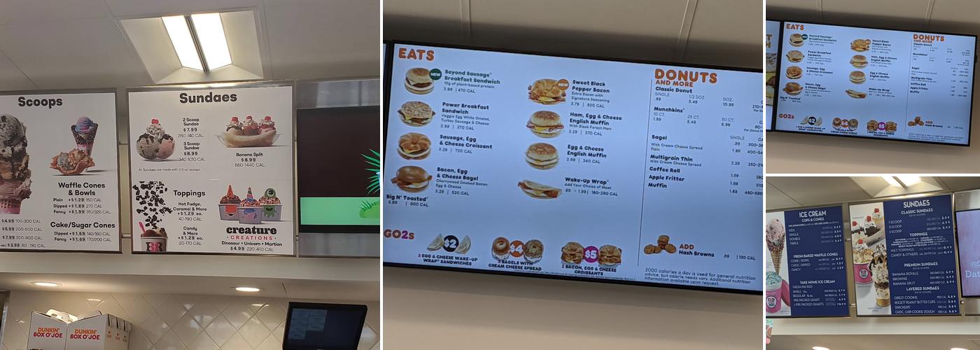 Dunkin' Menu